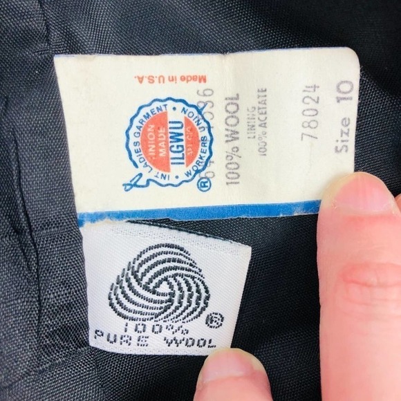 NWOT Vintage Union 100% Wool Blazer 10 - Picture 6 of 7